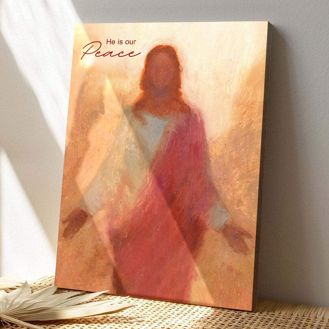 He Is Our Peace Jesus Bible Verse Scripture Canvas Print He Is Our Peace Jesus Bible Verse Scripture Canvas Print