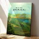 He Is Our Peace Religious Jesus Bible Verse Scripture Canvas Print