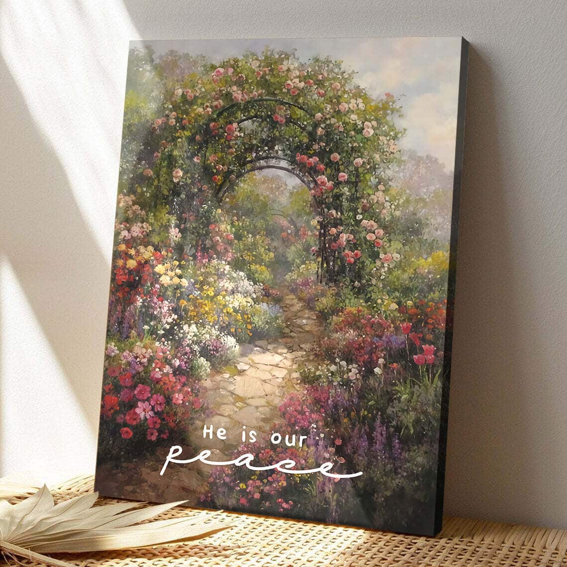 He Is Our Peace Faith Jesus Bible Verse Scripture Canvas Print He Is Our Peace Faith Jesus Bible Verse Scripture Canvas Print