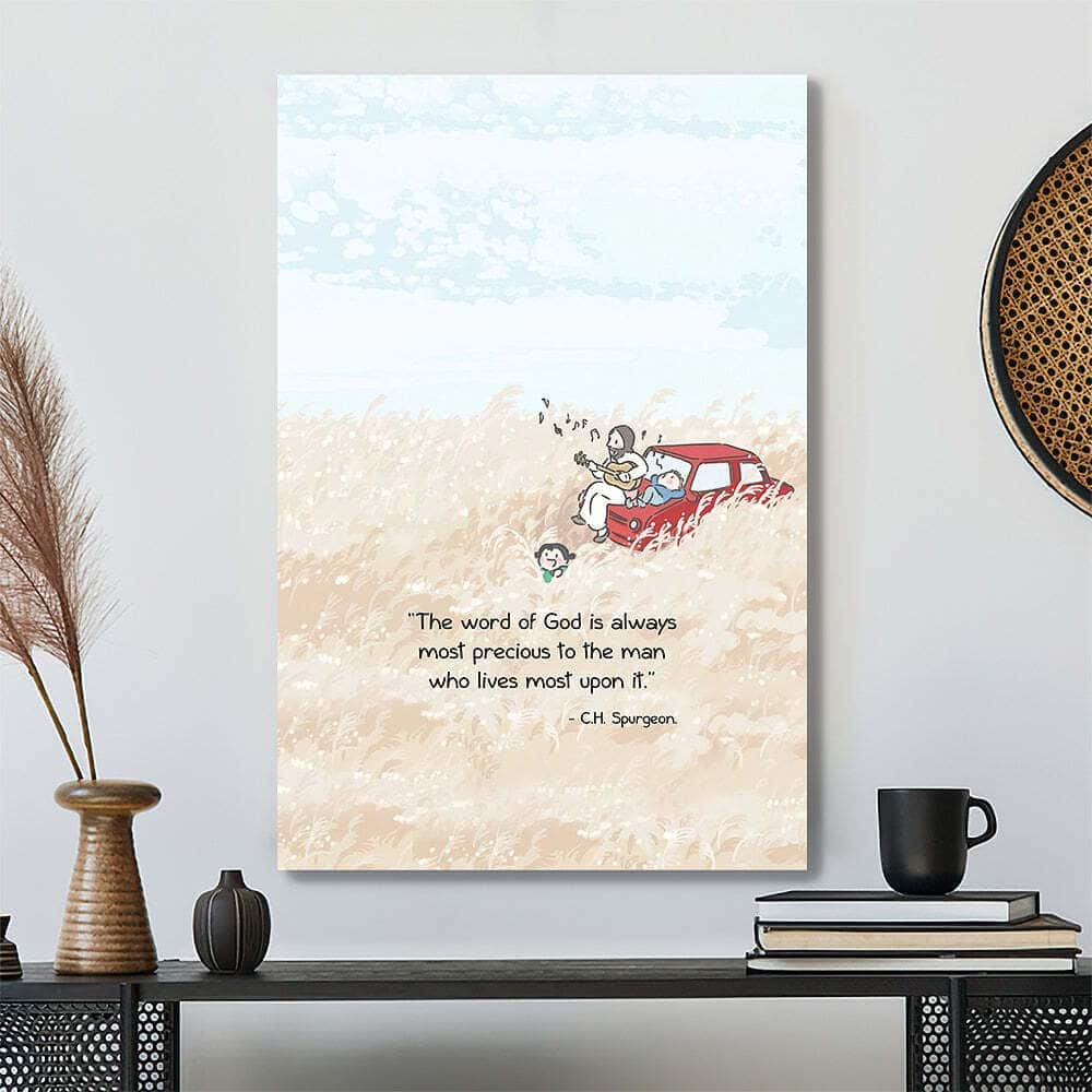 Christian Religious The Word Of God Is Always Most Precious To The Man Jesus Scripture Canvas Print Christian Religious The Word Of God Is Always Most Precious To The Man Jesus Scripture Canvas Print