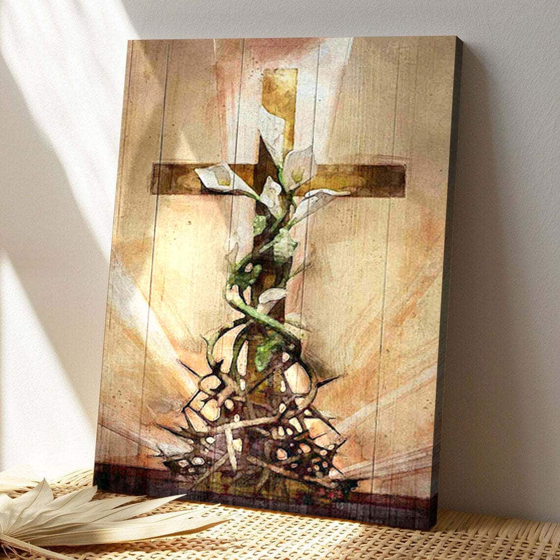 The Cross Surrounded Bible Verse Scripture Canvas Print The Cross Surrounded Bible Verse Scripture Canvas Print
