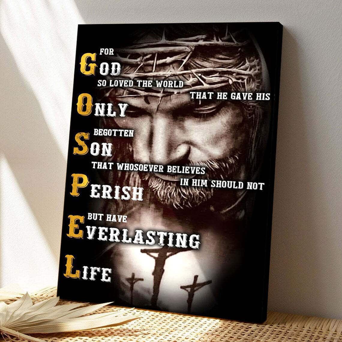 Jesus Gospel Bible Verse Scripture Canvas Print Jesus Gospel Bible Verse Scripture Canvas Print
