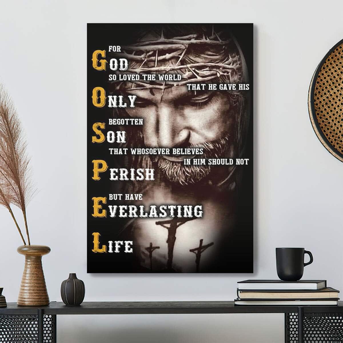 Jesus Gospel Bible Verse Scripture Canvas Print Jesus Gospel Bible Verse Scripture Canvas Print