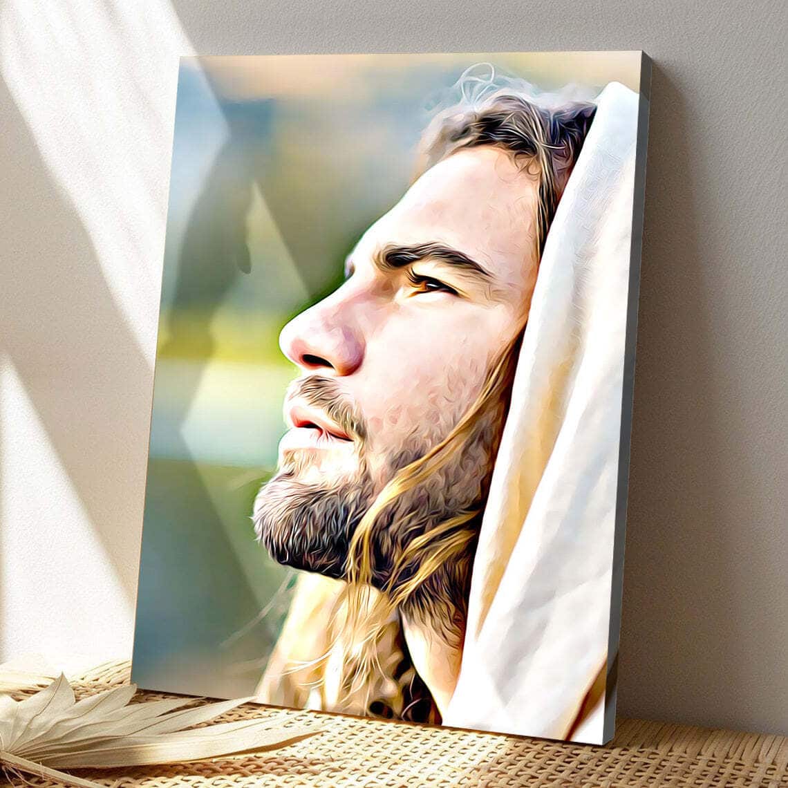 Christian Jesus Face Bible Verse Scripture Canvas Print Christian Jesus Face Bible Verse Scripture Canvas Print