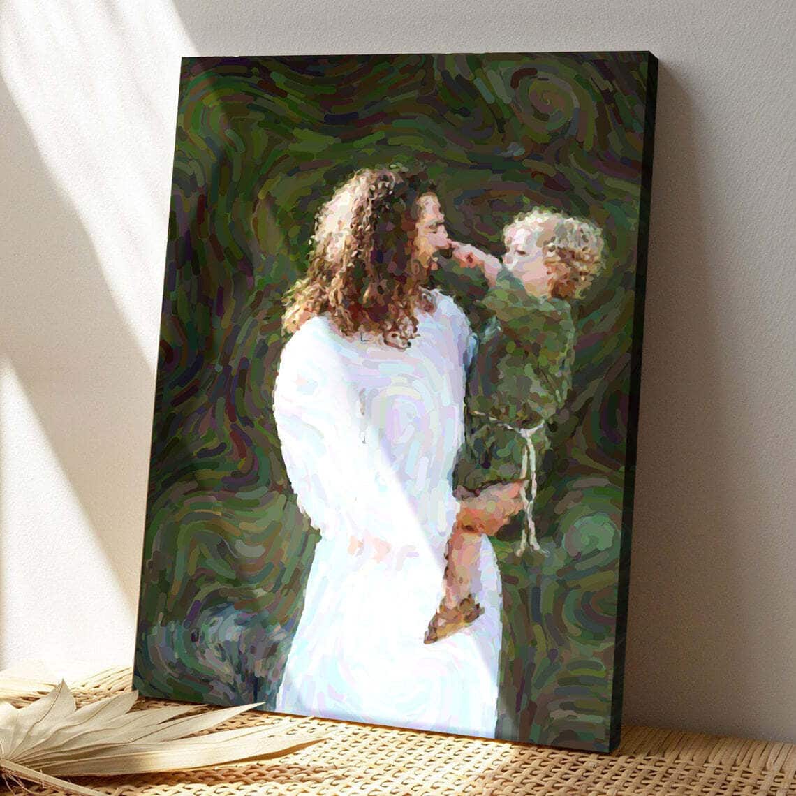God Holds The Baby Bible Verse Scripture Canvas Print God Holds The Baby Bible Verse Scripture Canvas Print