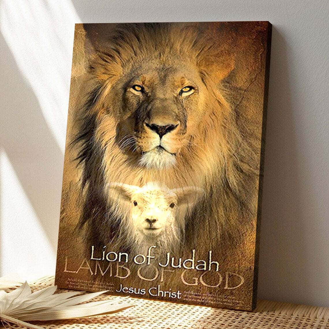 Lion Of Judah Christian Bible Verse Scripture Canvas Print Lion Of Judah Christian Bible Verse Scripture Canvas Print