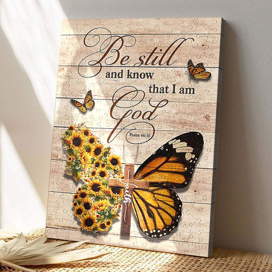 Bestill And Know That I'm God Bible Verse Scripture Canvas Print Bestill And Know That I'm God Bible Verse Scripture Canvas Print