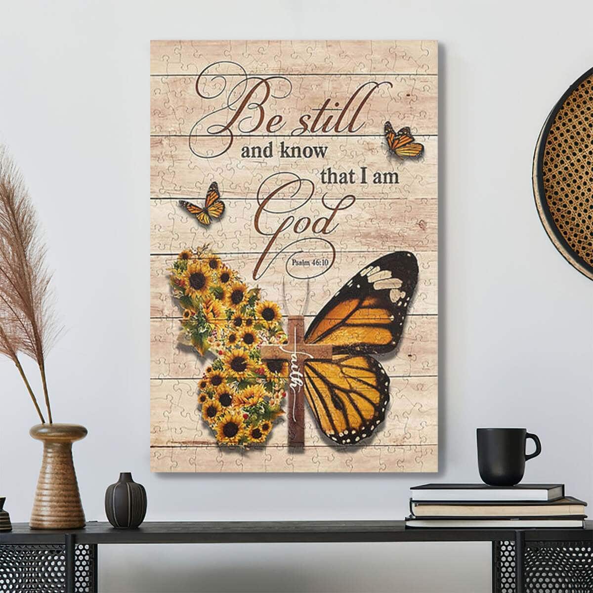 Bestill And Know That I'm God Bible Verse Scripture Canvas Print Bestill And Know That I'm God Bible Verse Scripture Canvas Print