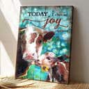 Cow Family Today I Choose Joy Bible Verse Scripture Canvas Print Cow Family Today I Choose Joy Bible Verse Scripture Canvas Print