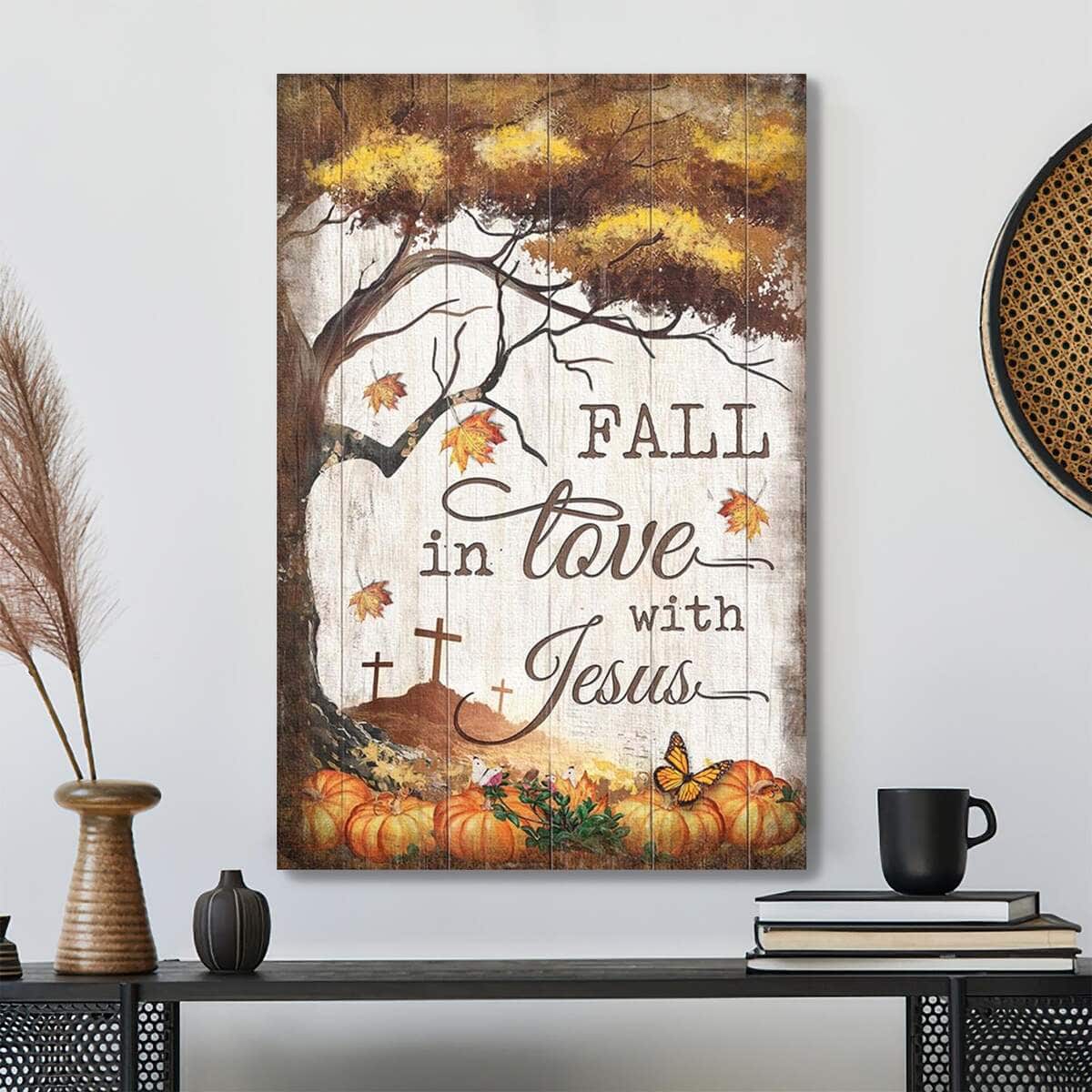 Halloween Pumpkin Fall In Love With Jesus Bible Verse Scripture Canvas Print Halloween Pumpkin Fall In Love With Jesus Bible Verse Scripture Canvas Print