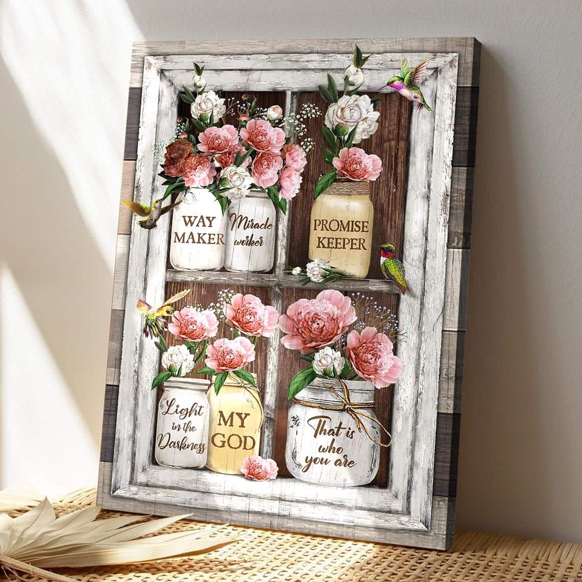 Garden Rose And Hummingbird My God Is The Light In The Darkness Bible Verse Scripture Canvas Print Garden Rose And Hummingbird My God Is The Light In The Darkness Bible Verse Scripture Canvas Print