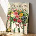 Flower Pot Today I Choose Joy Bible Verse Scripture Canvas Print Flower Pot Today I Choose Joy Bible Verse Scripture Canvas Print