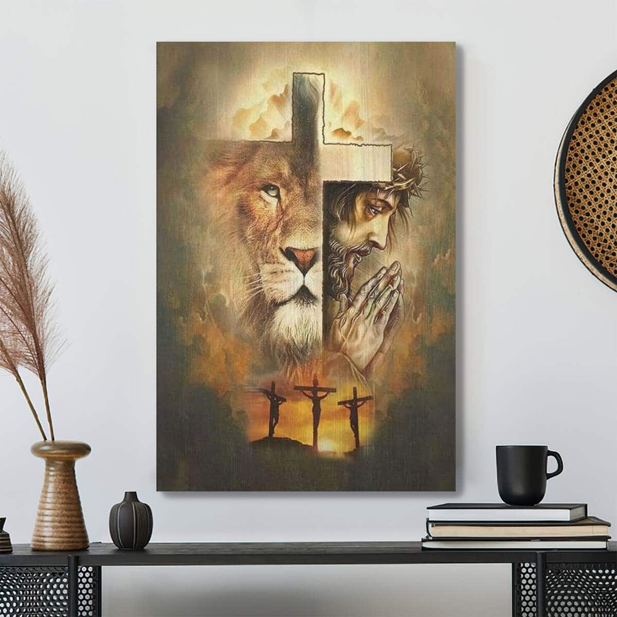 Cross Bible Verse Jesus The Lion Of Judah Scripture Canvas Print Cross Bible Verse Jesus The Lion Of Judah Scripture Canvas Print