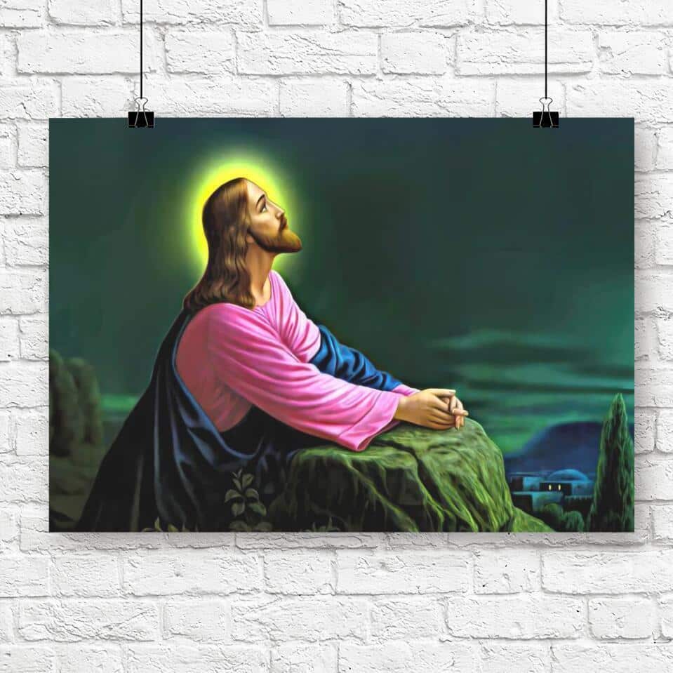 God Jesus Christian Canvas Wall Art Gift For Believers Jesus Bible Verse Scripture God Jesus Christian Canvas Wall Art Gift For Believers Jesus Bible Verse Scripture