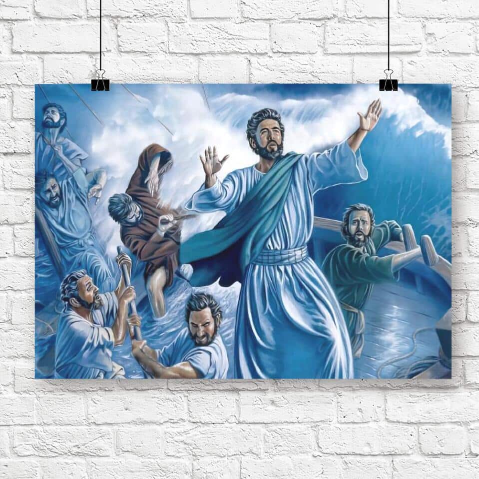 God Jesus Christian Jesus Bible Verse Scripture Religious Canvas Wall Art Gift