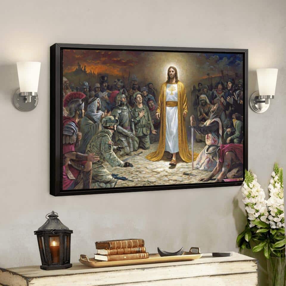 God Jesus Religious Christian Gift Jesus Canvas Wall Art For Believers God Jesus Religious Christian Gift Jesus Canvas Wall Art For Believers