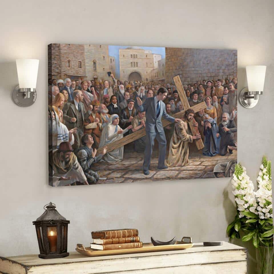 God Jesus Cross Christian Gift Jesus Bible Verse Scripture Canvas Wall Art God Jesus Cross Christian Gift Jesus Bible Verse Scripture Canvas Wall Art