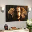 Lion Jesus Sheep Christian Gift Jesus Scripture Canvas Wall Art Lion Jesus Sheep Christian Gift Jesus Scripture Canvas Wall Art