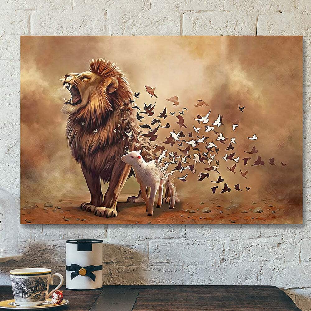 Lion Jesus Christian Gift Jesus Bible Verse Scripture Canvas Wall Art Lion Jesus Christian Gift Jesus Bible Verse Scripture Canvas Wall Art