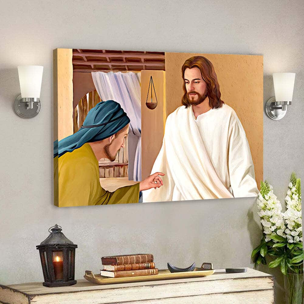 Jesus Appears To The Disciples Christian Gift Jesus Scripture Canvas Wall Art