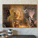 Jesus And Lion Jesus Christian Gift Jesus Scripture Canvas Wall Art