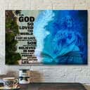 For God So Loved The World Jesus Christ Jesus Bible Verse Scripture Canvas Wall Art For God So Loved The World Jesus Christ Jesus Bible Verse Scripture Canvas Wall Art