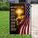 Lion Christian God Says You Are American US Religious Christian Garden Flag Lion Christian God Says You Are American US Religious Christian Garden Flag