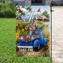 Jesus Take The Wheel American Truck Farm Religious Christian Garden Flag Jesus Take The Wheel American Truck Farm Religious Christian Garden Flag