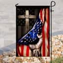 Paramedic Christian Cross American Religious Christian Garden Flag