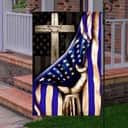 The Thin Blue Line Christian Cross American US Religious Christian Garden Flag The Thin Blue Line Christian Cross American US Religious Christian Garden Flag