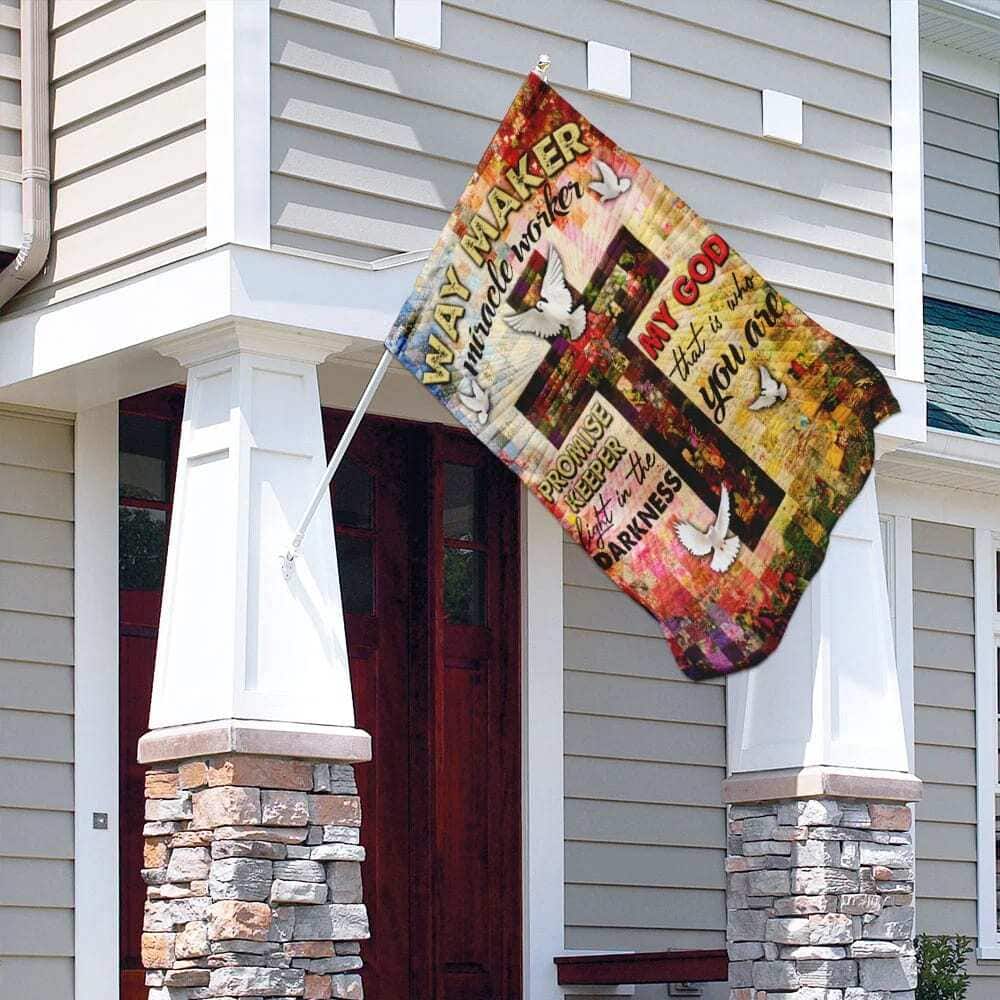 Way Maker Miracle Worker Jesus Christ Cross Religious Christian Garden Flag Way Maker Miracle Worker Jesus Christ Cross Religious Christian Garden Flag