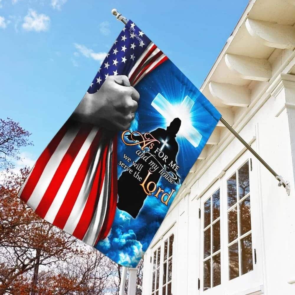 Jesus Christian We Will Serve The Lord Religious Christian Garden Flag Jesus Christian We Will Serve The Lord Religious Christian Garden Flag