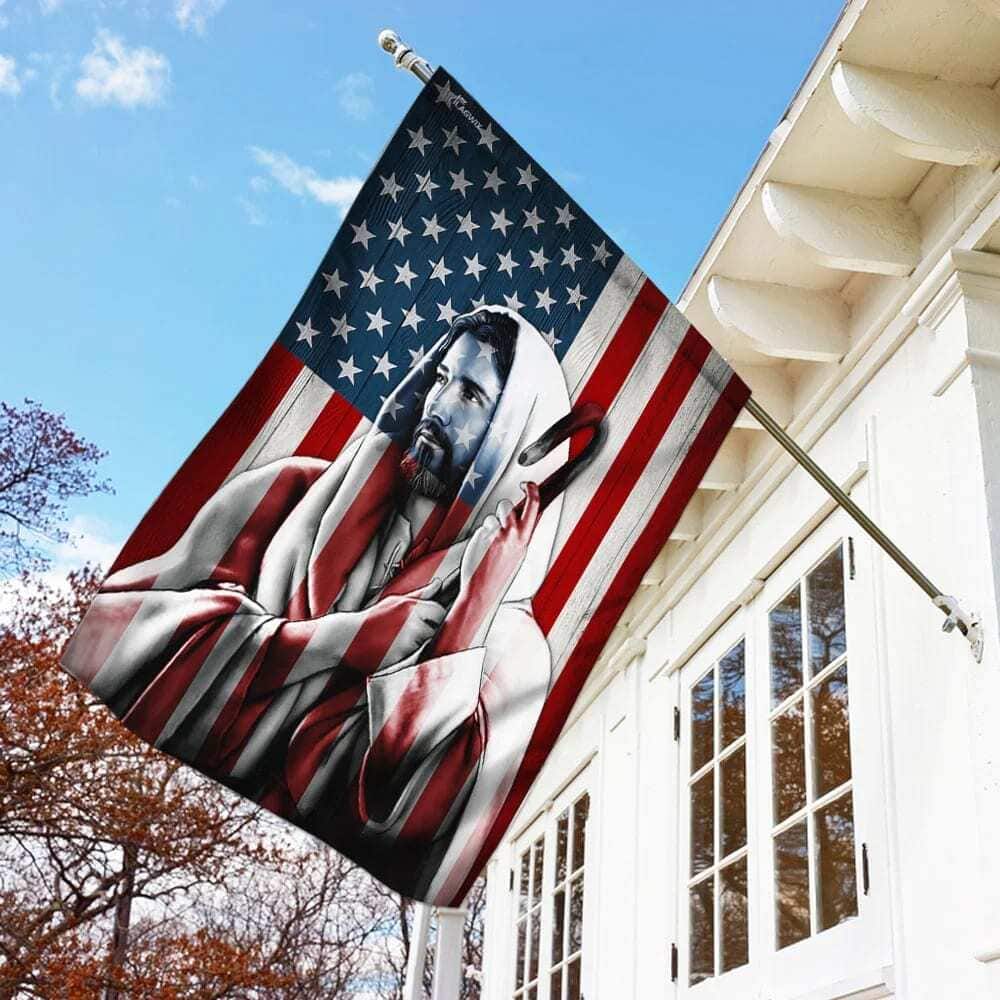 Jesus Christian US Religious Christian Garden Flag