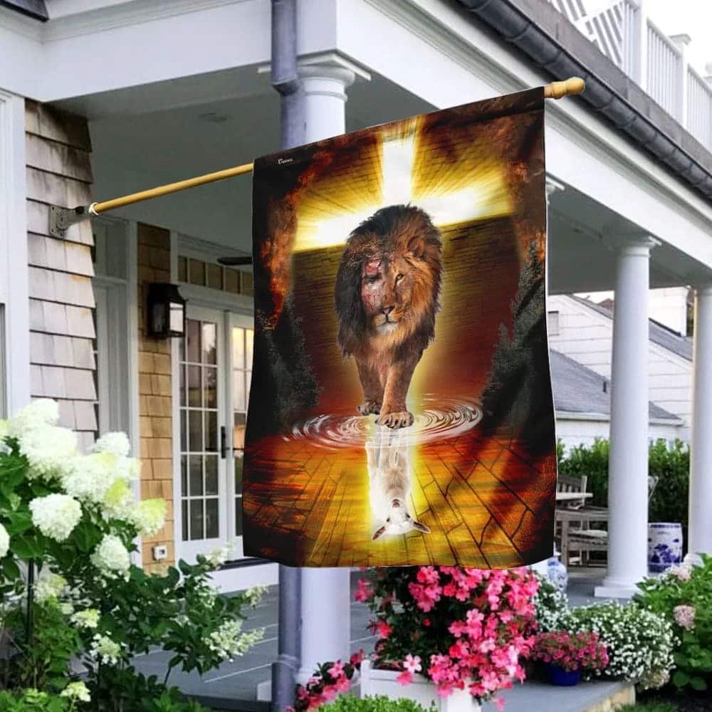 Jesus Is Alive The Lion And The Lamb Jesus Christ Lion And Lamb Religious Christian Garden Flag Jesus Is Alive The Lion And The Lamb Jesus Christ Lion And Lamb Religious Christian Garden Flag