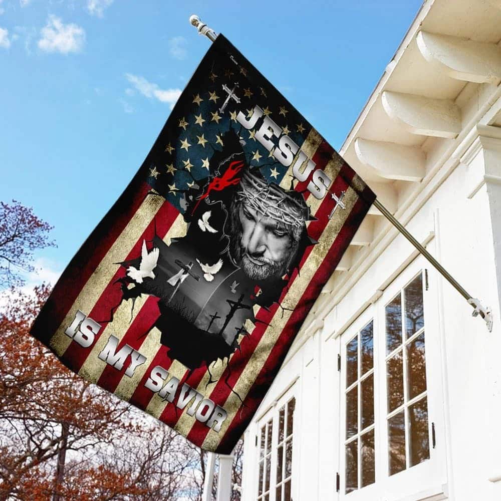 Jesus Is My Savior Religious Christian Garden Flag Jesus Is My Savior Religious Christian Garden Flag
