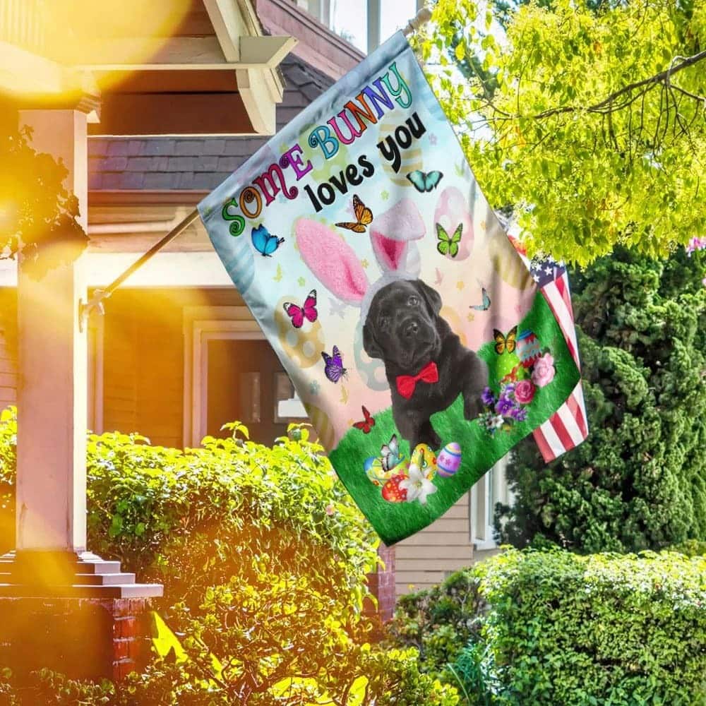 Black Labrador Easter Some Bunny Loves You Religious Happy Easter ative Easter Garden Flag Black Labrador Easter Some Bunny Loves You Religious Happy Easter ative Easter Garden Flag