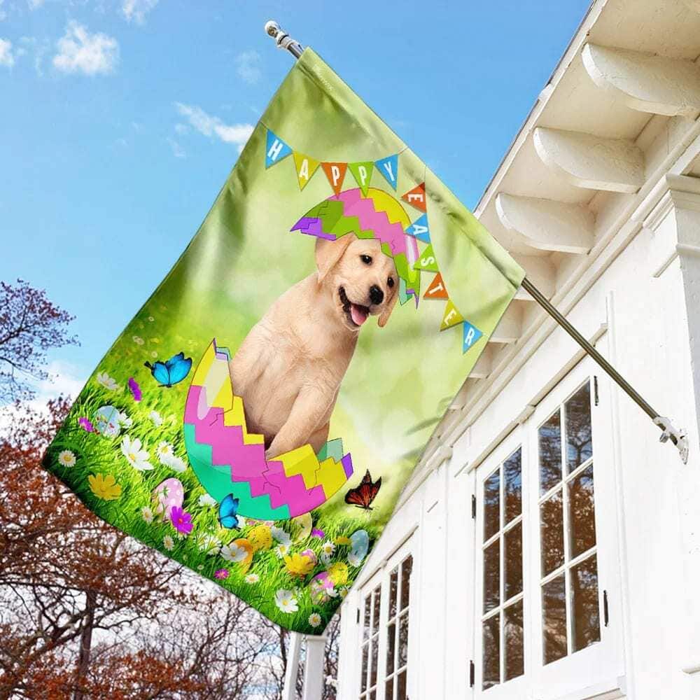 Labrador Retriever Egg Easter Religious Happy Easter ative Easter Garden Flag