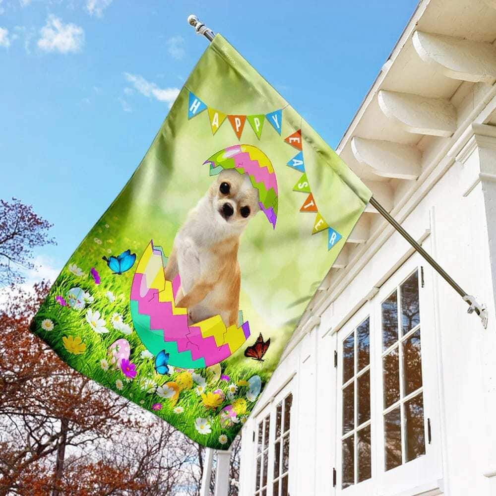 Chihuahua Easter Egg Religious Happy Easter Gift Garden Flag Chihuahua Easter Egg Religious Happy Easter Gift Garden Flag