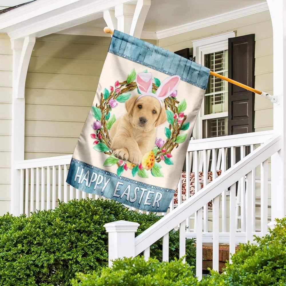 Labrador Retriever Easter Day Religious Happy Easter Gift Garden Flag