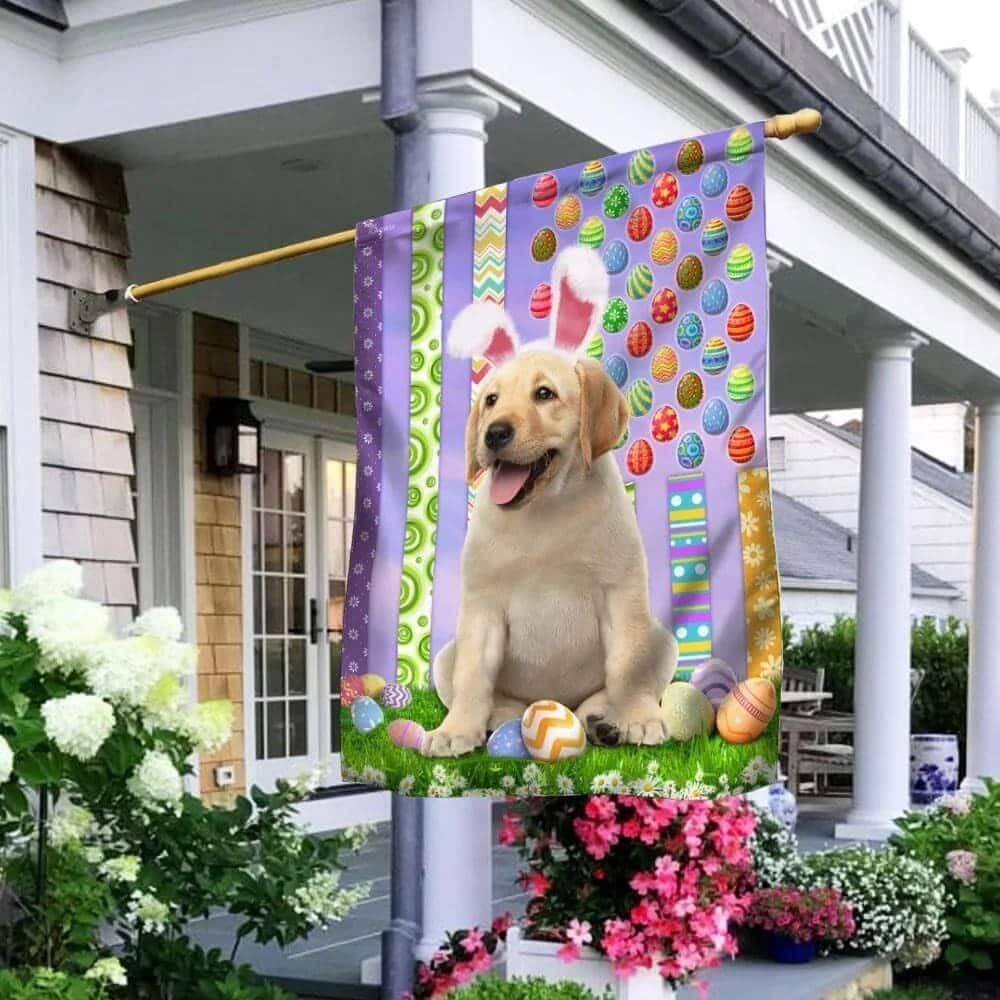 Labrador Retriever Happy Easter American Easter Dog Lovers Garden Flag