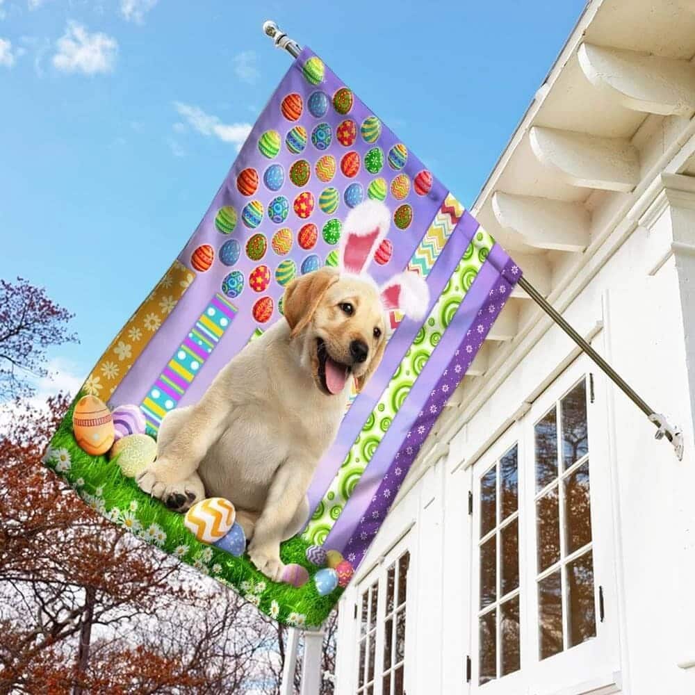 Labrador Retriever Happy Easter American Easter Dog Lovers Garden Flag