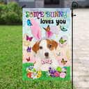 Jack Russell Terrier Easter Some Bunny Loves You Religious Happy Easter Gift Garden Flag
