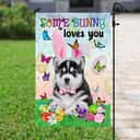 Husky Easter Some Bunny Loves You Religious Happy Easter Gift Garden Flag Husky Easter Some Bunny Loves You Religious Happy Easter Gift Garden Flag