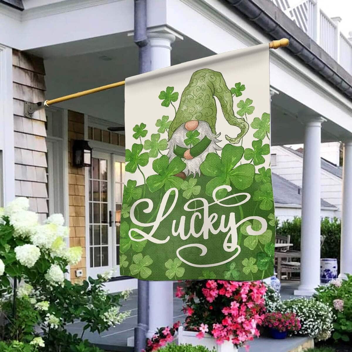 Welcome St Patricks Day Lucky Gnome Saint Religious St Patrick's Day St Patrick's Day Garden Flag Welcome St Patricks Day Lucky Gnome Saint Religious St Patrick's Day St Patrick's Day Garden Flag