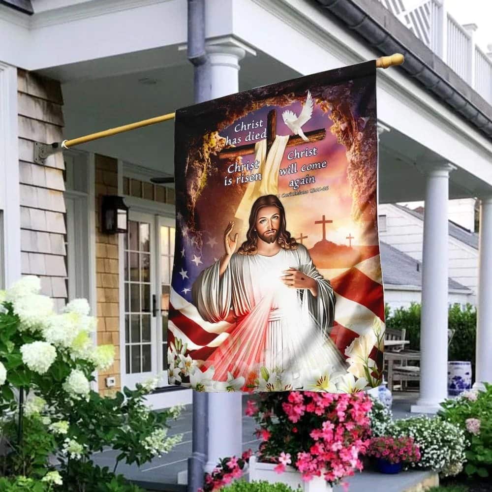 Happy Easter 1 Christ Has Died Christ Is Risen Christ Will Come Again Easter Religious Christian Easter Garden Flag Happy Easter 1 Christ Has Died Christ Is Risen Christ Will Come Again Easter Religious Christian Easter Garden Flag