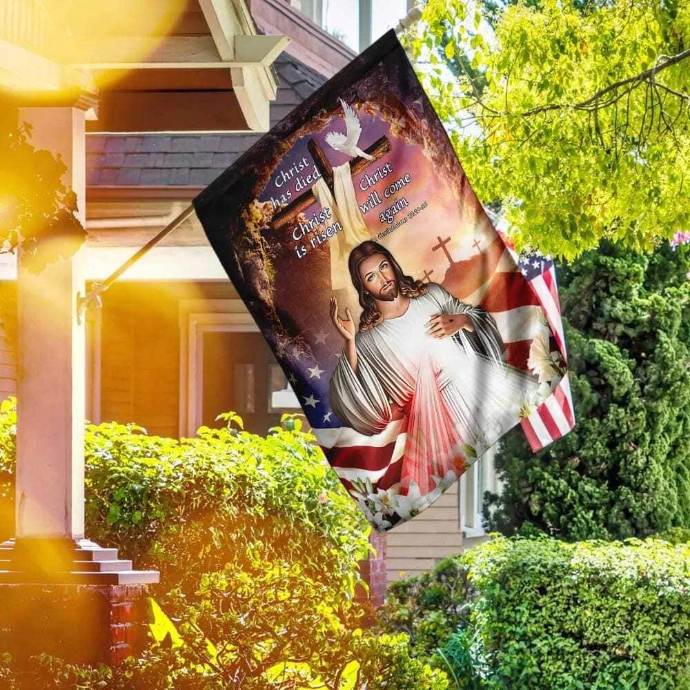 Happy Easter 1 Christ Has Died Christ Is Risen Christ Will Come Again Easter Religious Christian Easter Garden Flag Happy Easter 1 Christ Has Died Christ Is Risen Christ Will Come Again Easter Religious Christian Easter Garden Flag