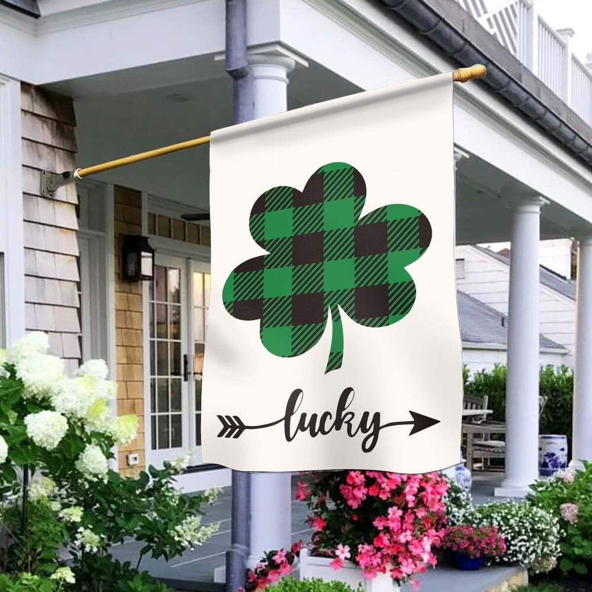 Welcome St Patrick's Day Shamrock Clover Religious St Patrick's Day St Patrick's Day Garden Flag