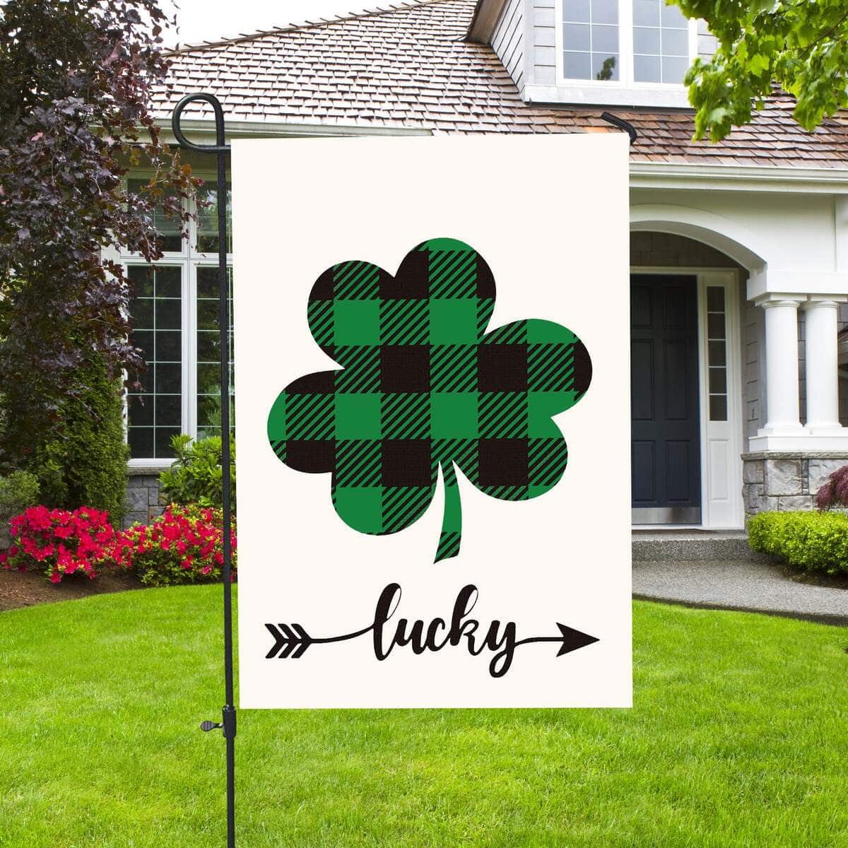 Welcome St Patrick's Day Shamrock Clover Religious St Patrick's Day St Patrick's Day Garden Flag Welcome St Patrick's Day Shamrock Clover Religious St Patrick's Day St Patrick's Day Garden Flag