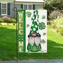 Welcome St Patricks Day Gnomes St Gnomes Religious St Patrick's Day St Patrick's Day Garden Flag