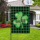 St Patrick's Day Lucky Shamrock Clover Religious St Patrick's Day St Patrick's Day Garden Flag